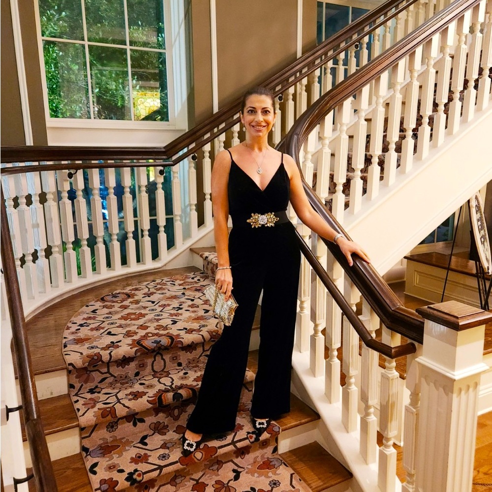 Black Velour Jumpsuit